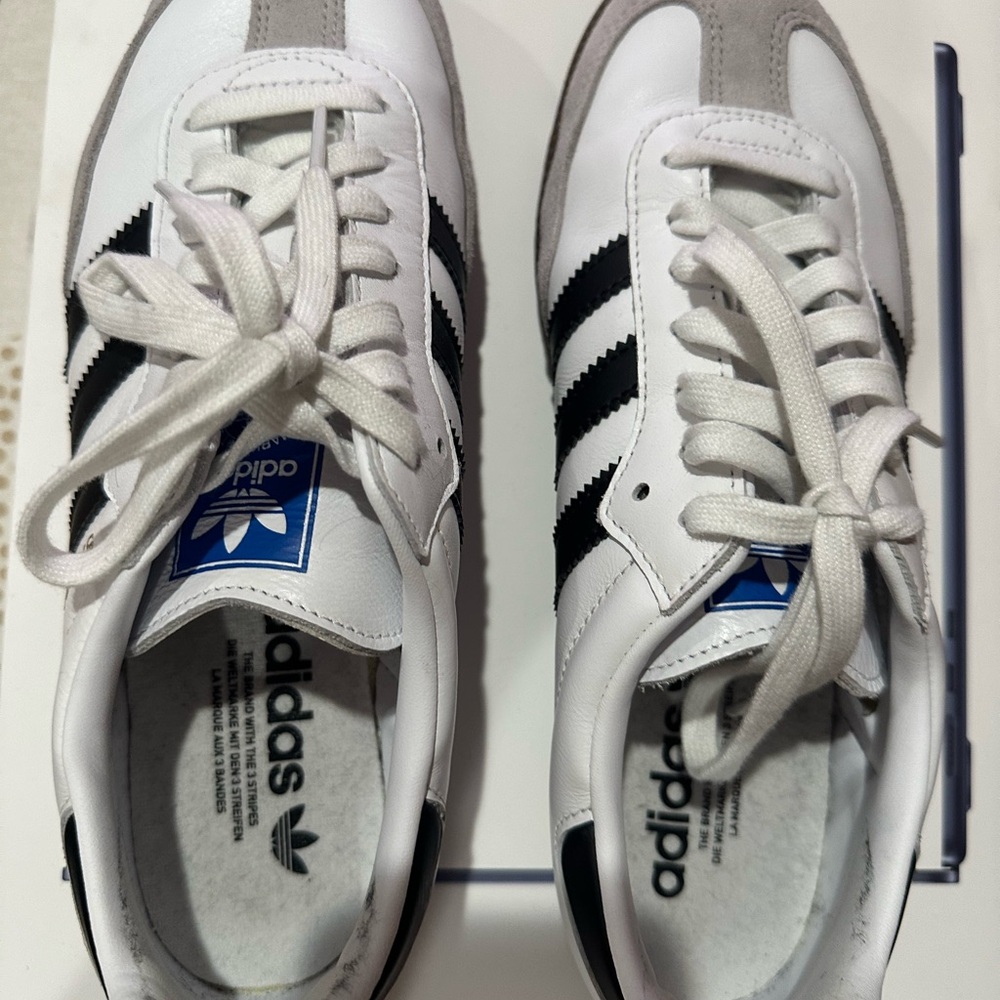 Adidas White and Black Sneakers